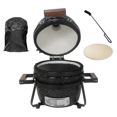 Grill Kamado SE Premium Line 13"/32cm, czarny - zestaw 16703