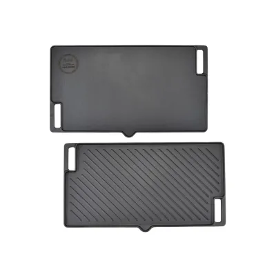 Patelnia dwustronna żeliwna 45x25cm 2