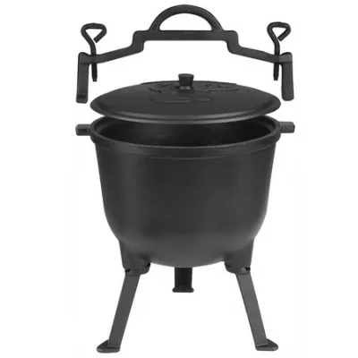 Kociołek żeliwny myśliwski 5L