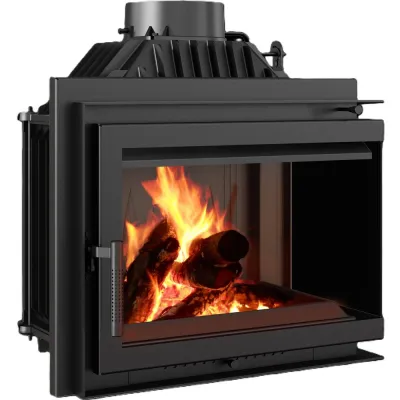 Kominek powietrzny żeliwny KRATKI SIMPLE prawy BS 8 kW Ø 200