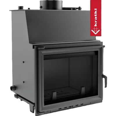 Kominek z płaszczem wodnym KRATKI ZUZIA 12 kW Ø 200