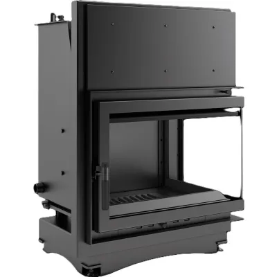 Kominek z płaszczem wodnym KRATKI ZUZIA prawy 12 kW Ø 200