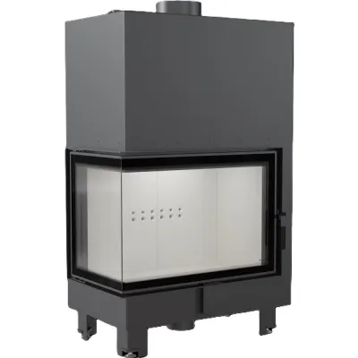 Kominek z płaszczem wodnym KRATKI MBA lewy 17 kW Ø 200