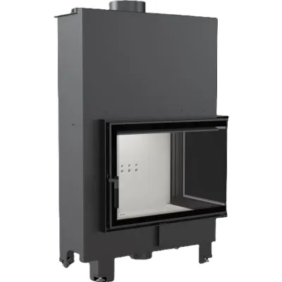 Kominek z płaszczem wodnym KRATKI MBA prawy 17 kW Ø 200