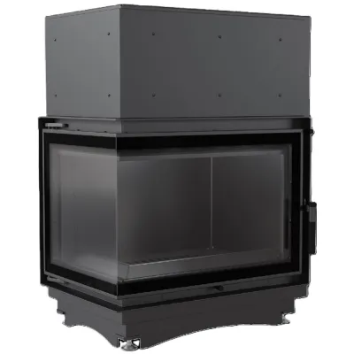 Kominek z płaszczem wodnym KRATKI ZUZIA DECO lewy 12 kW Ø 200